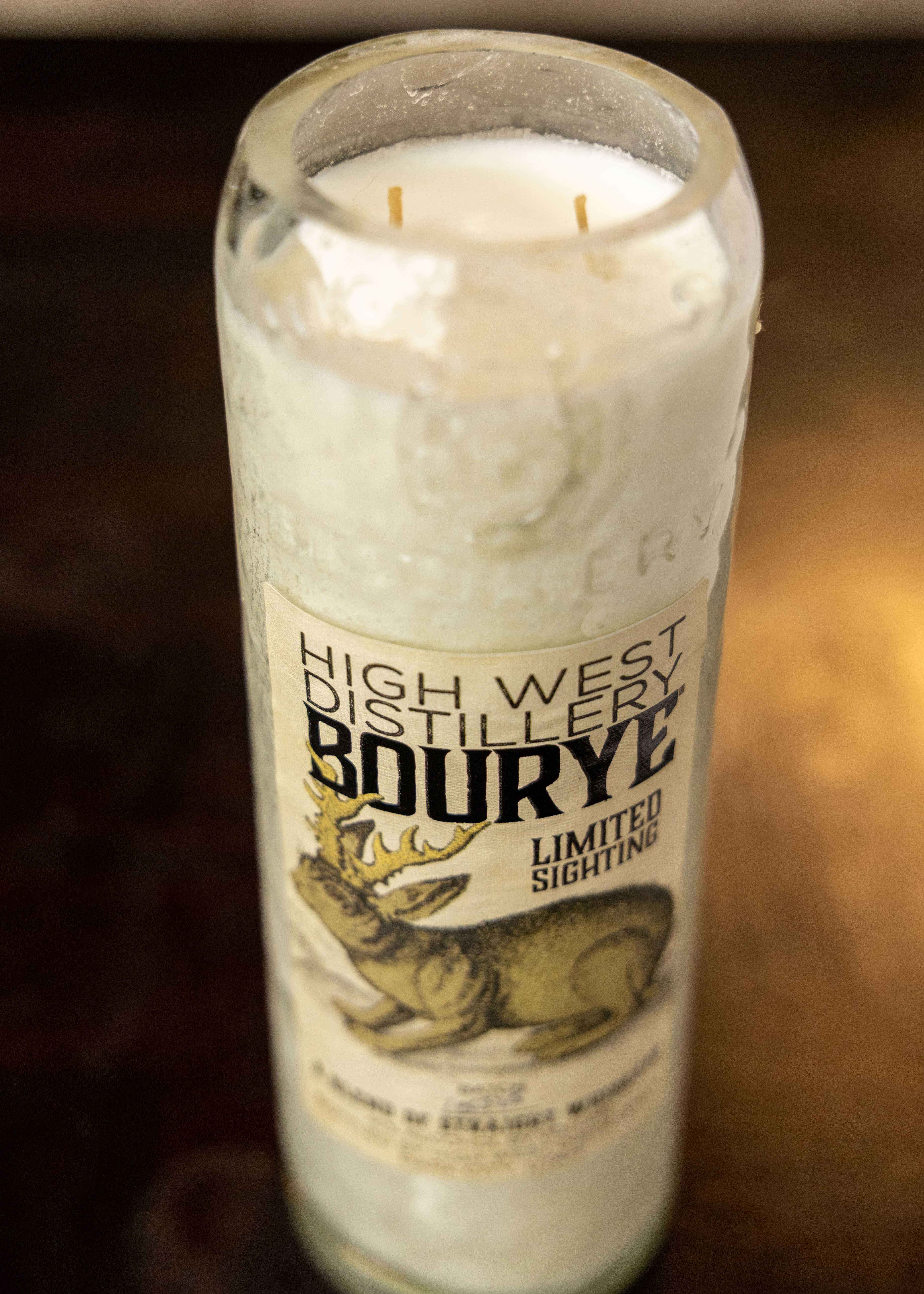 High West Bourye Bottle Candle