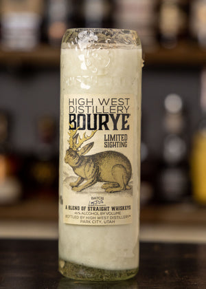 High West Bourye Bottle Candle