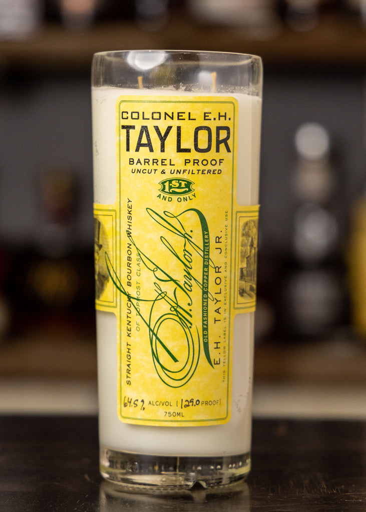E.H. Taylor Barrel Proof Bottle Candle