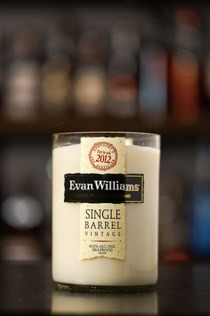 Evan Williams Single Barrel Bottle Candle
