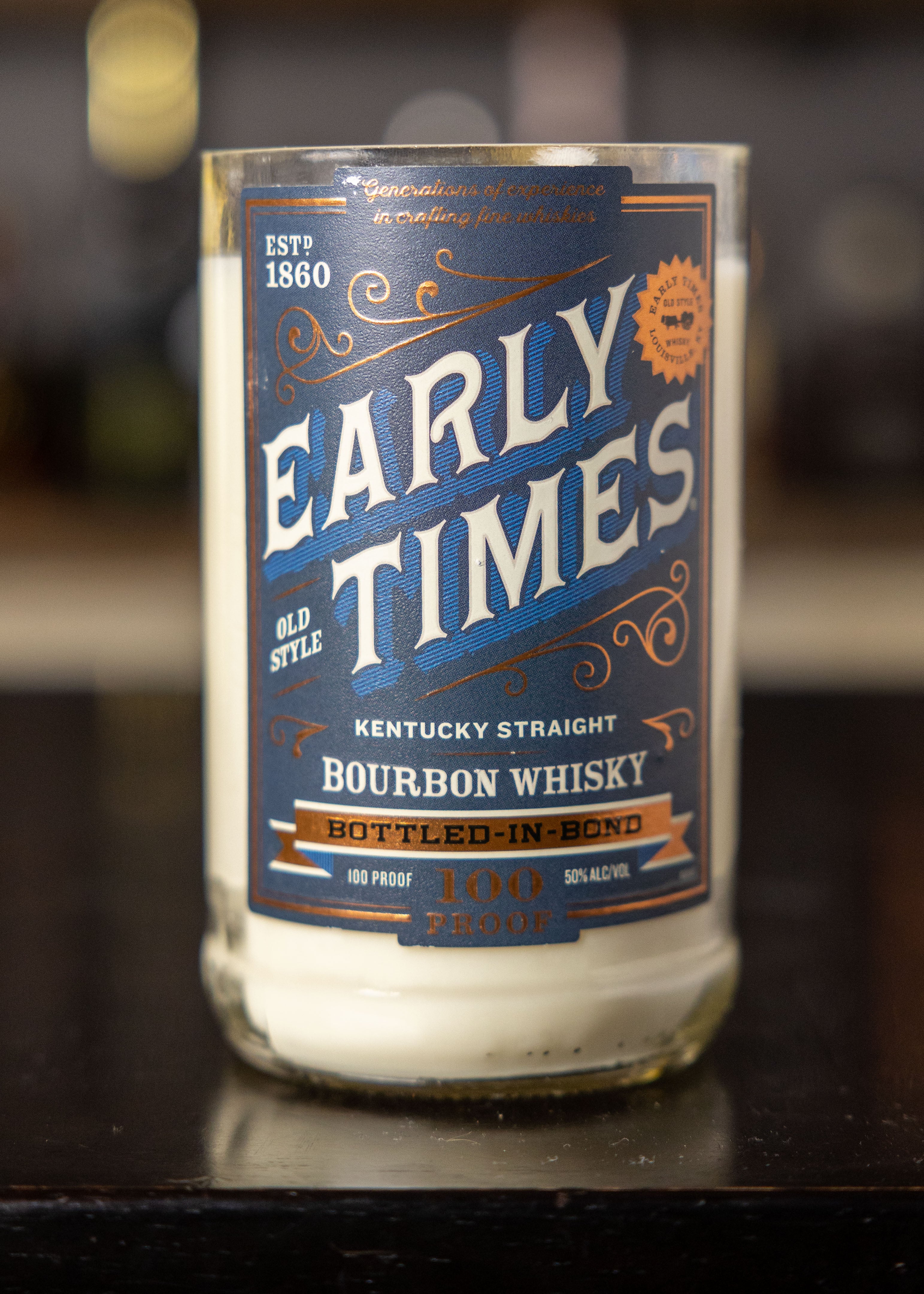Early Times Bottled-in-Bond 1L Bottle Candle