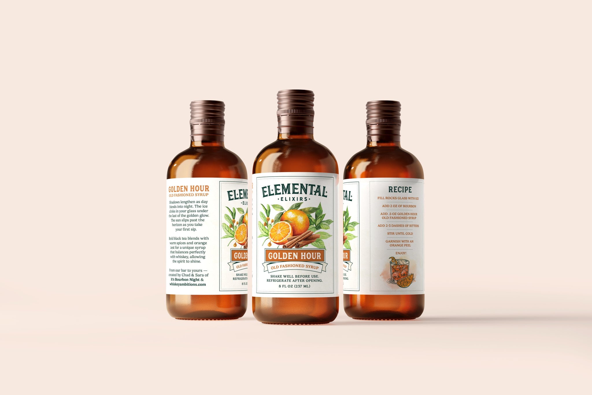 Elemental Elixirs - Golden Hour Simple Syrup – Whiskey Ambitions