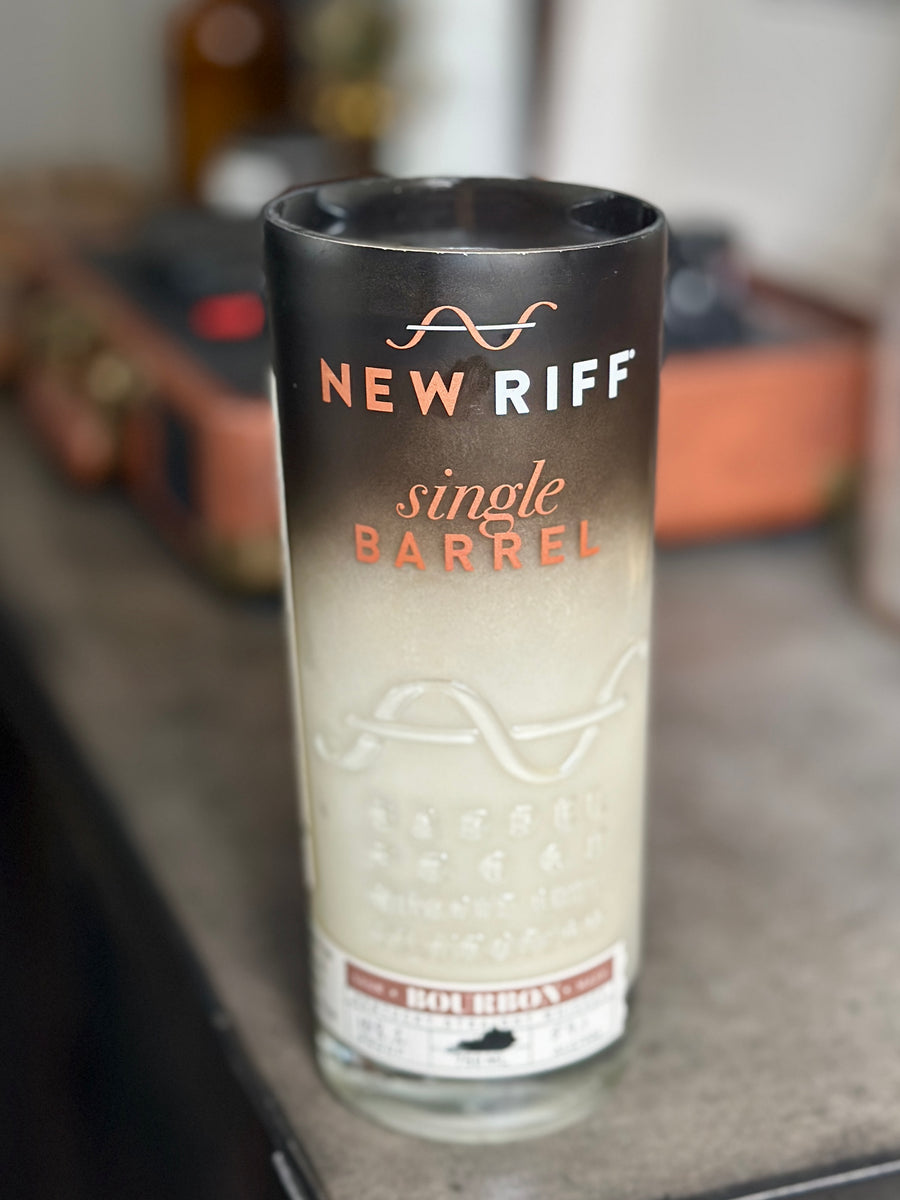 New Riff Single Barrel Candle - Rickhouse Scent – Whiskey Ambitions