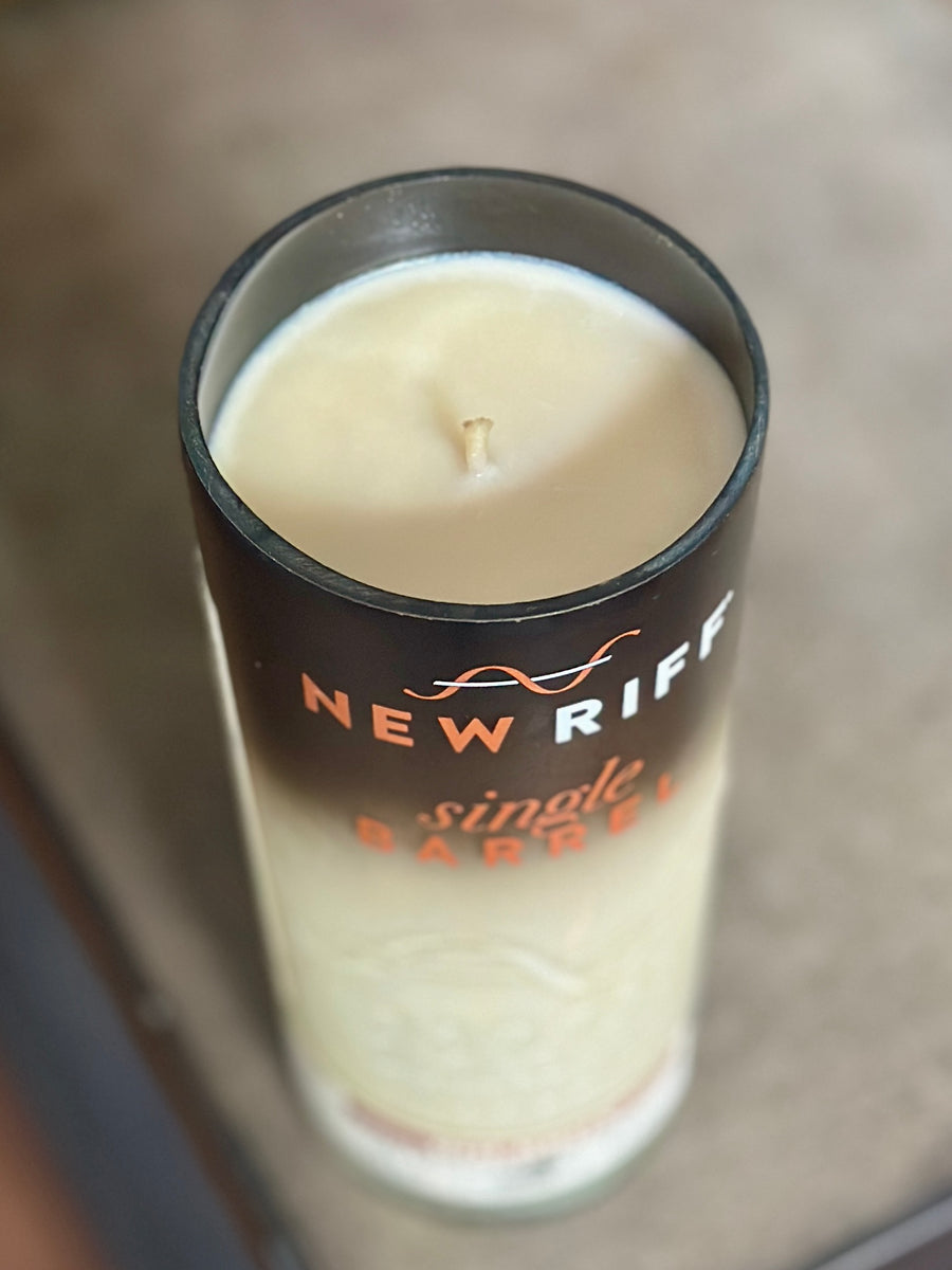 New Riff Single Barrel Candle - Rickhouse Scent – Whiskey Ambitions