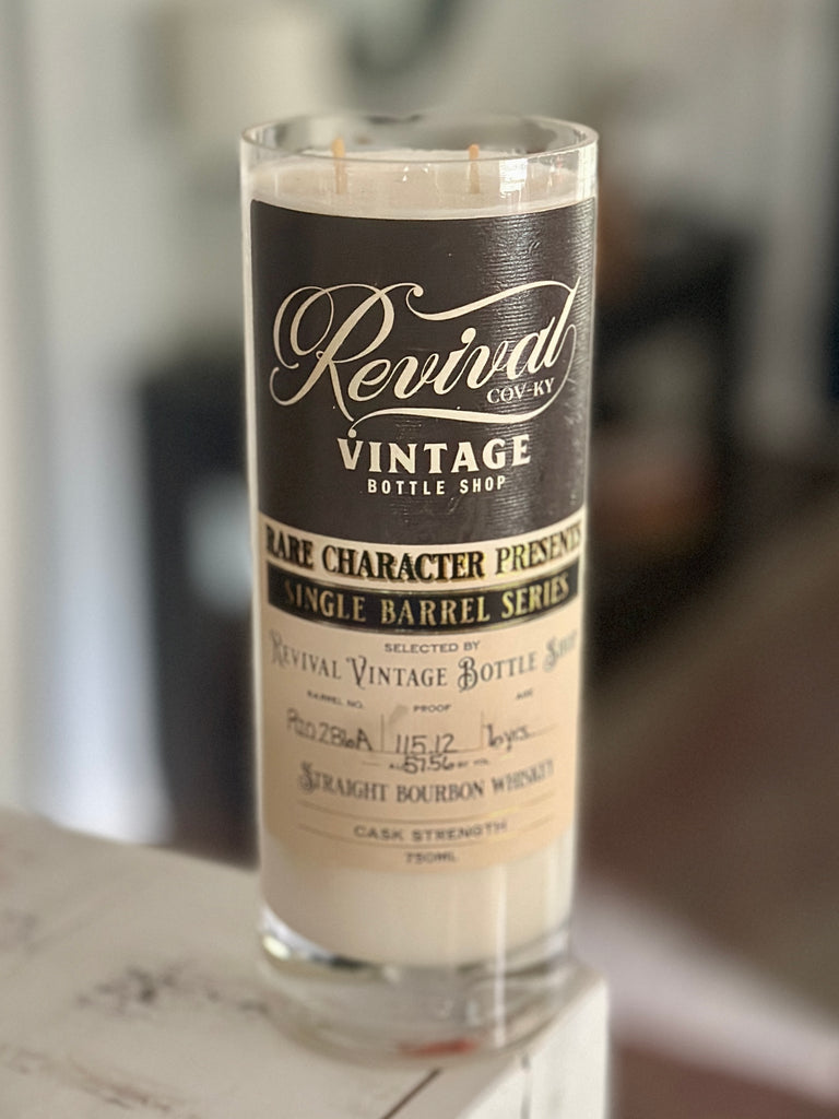 Rare Character Revival Vintage Bottle Shop Single Barrel Bourbon Candle - Fall Scent