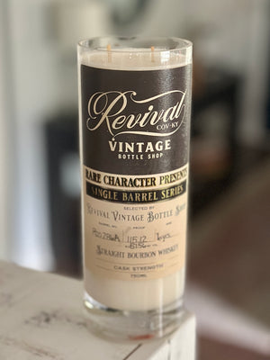 Rare Character Revival Vintage Bottle Shop Single Barrel Bourbon Candle - Fall Scent