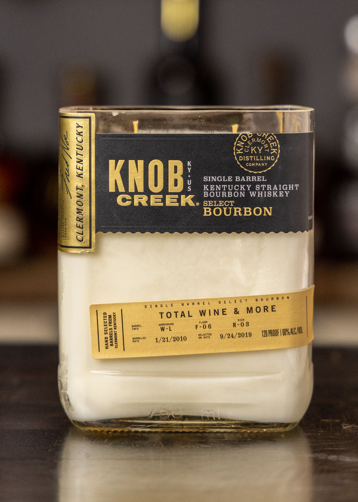 Knob Creek Small Batch Bottle Candle