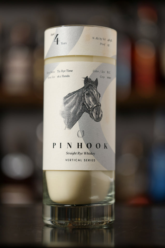 Pinhook Straight Rye Bottle Candle