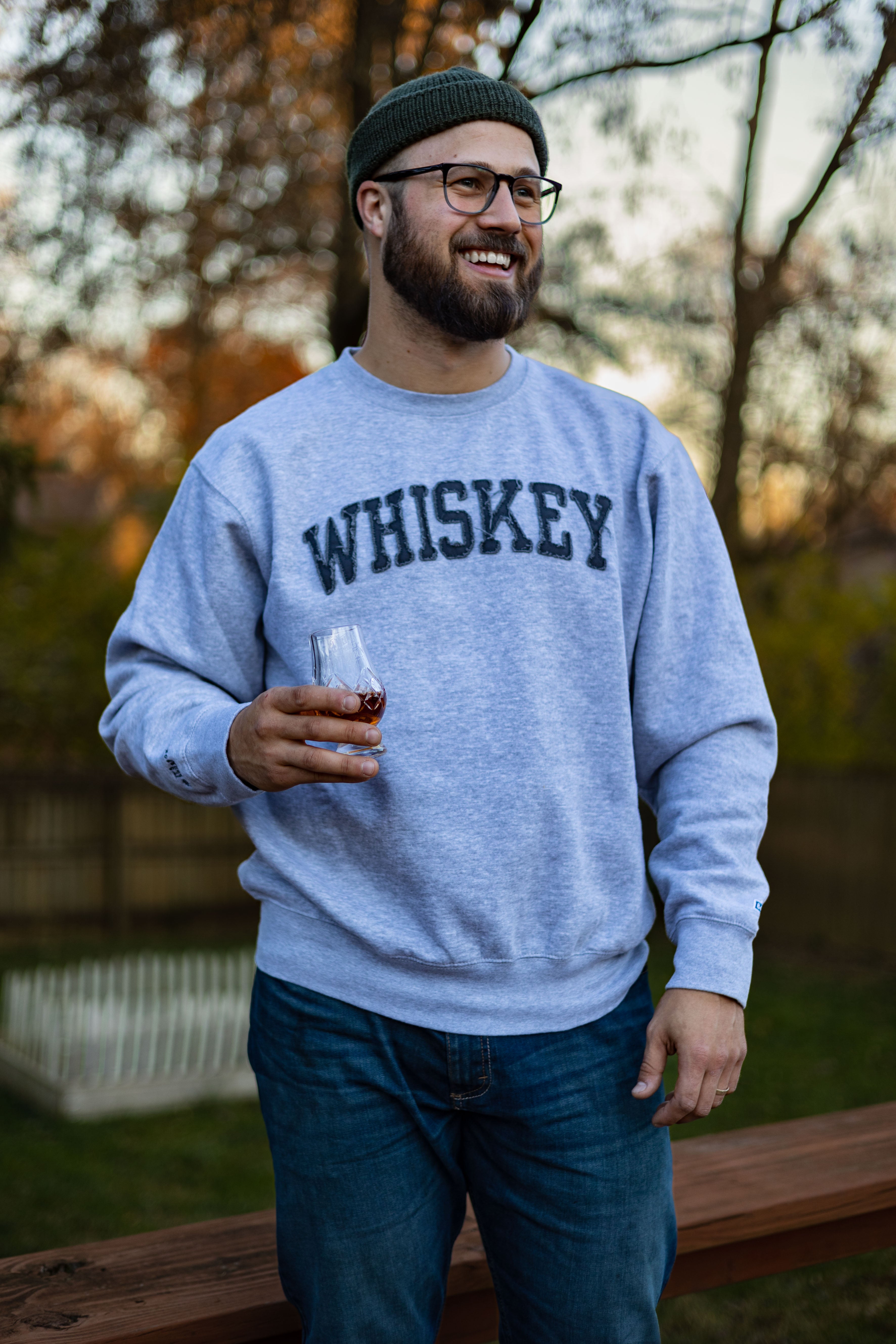 Whiskey Collegiate-Style Sweatshirt