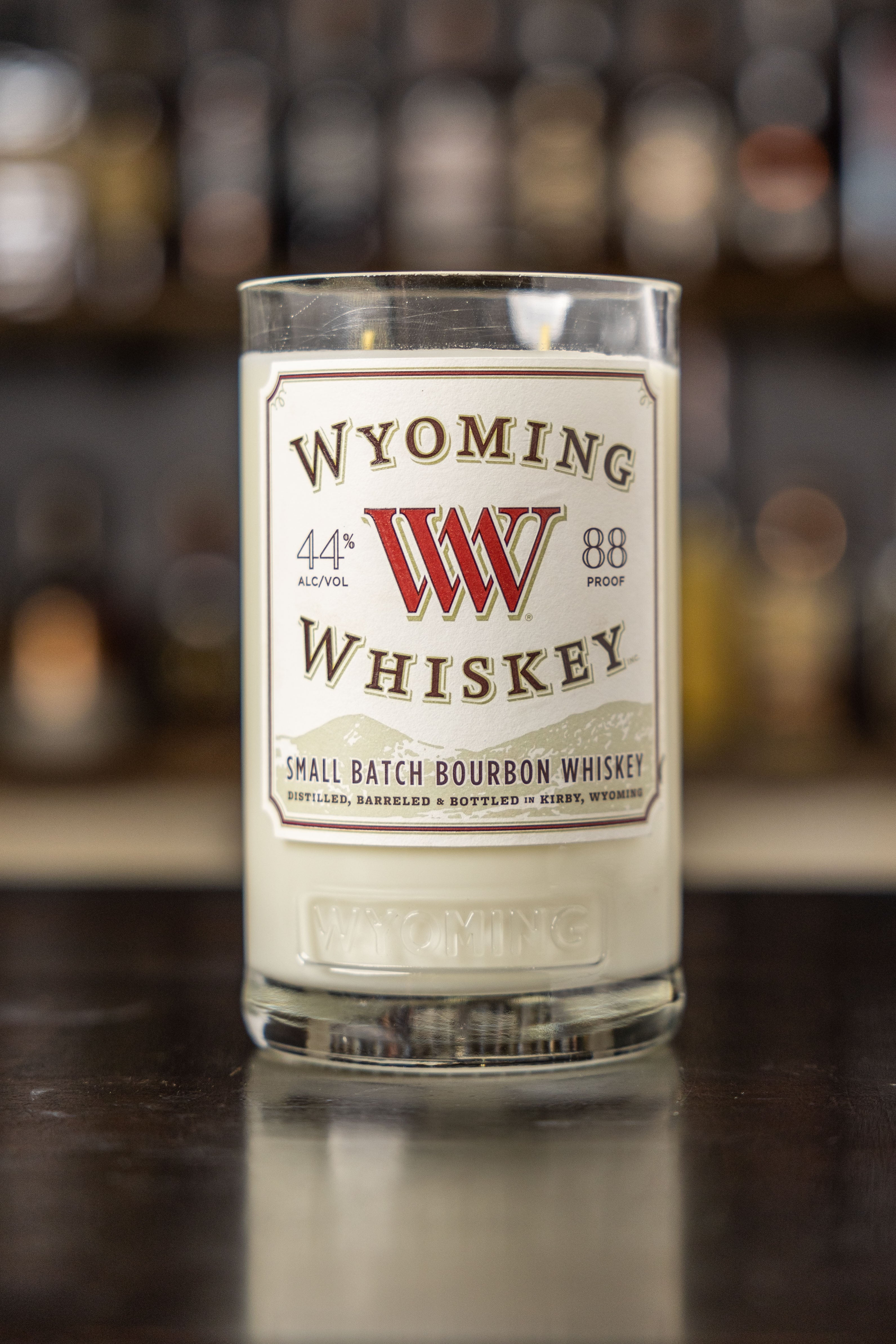 Wyoming Whiskey Bottle Candle