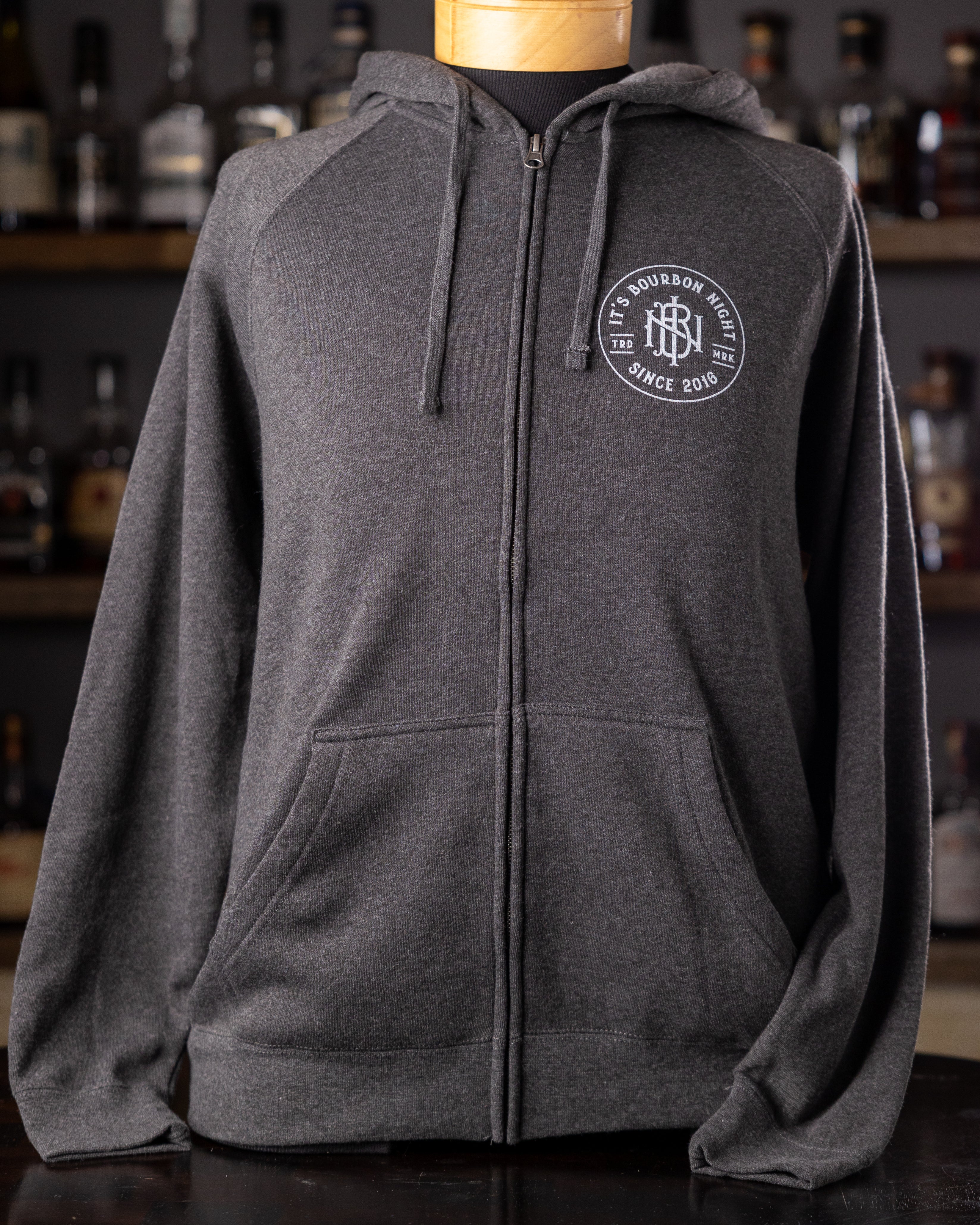 Drink More Bourbon Zip Hoodie – Whiskey Ambitions