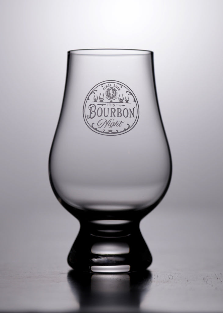 It's Bourbon Night Full Logo Glencairn