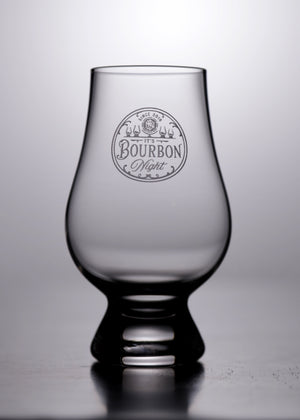 It's Bourbon Night Full Logo Glencairn