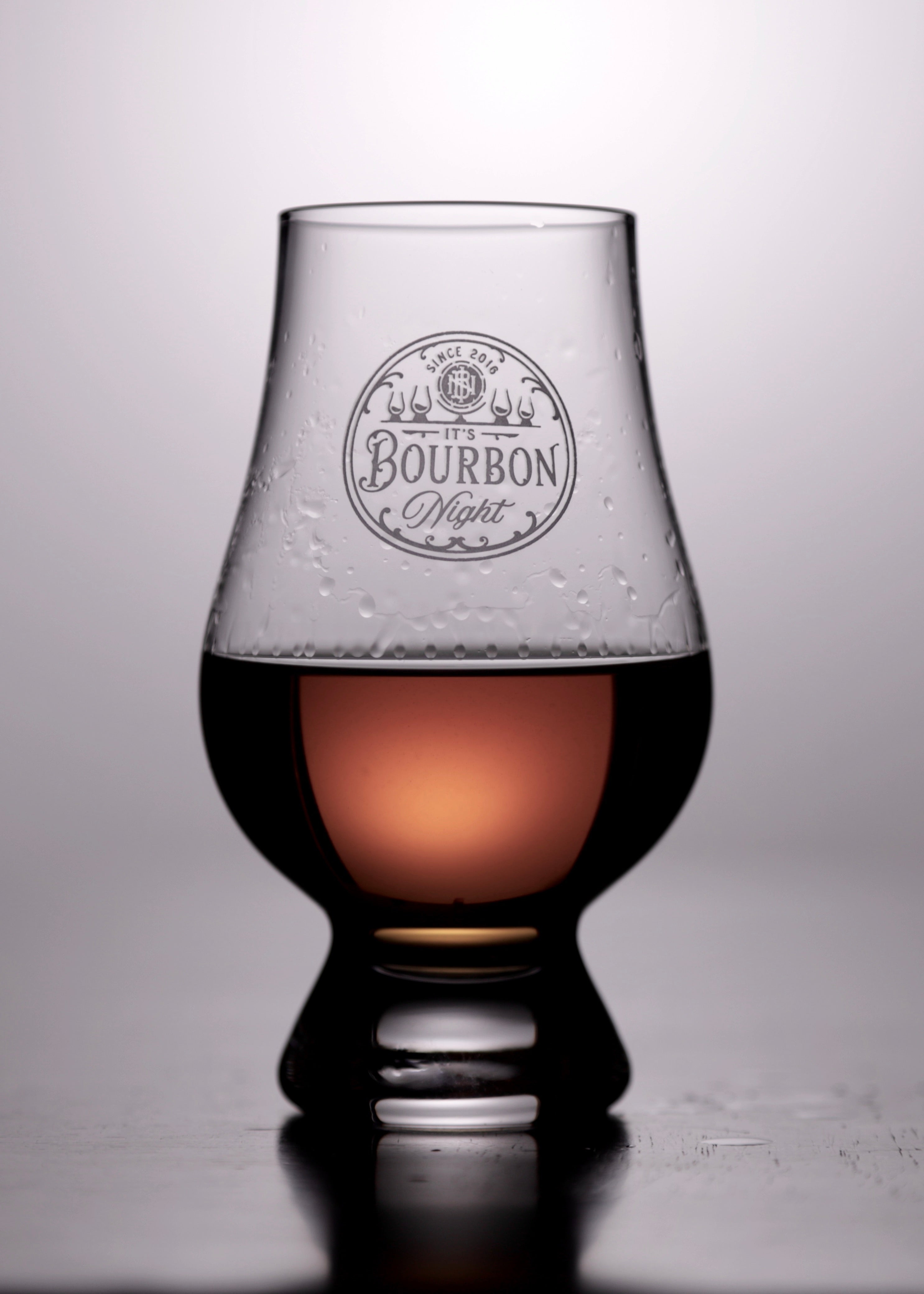 It's Bourbon Night Full Logo Glencairn