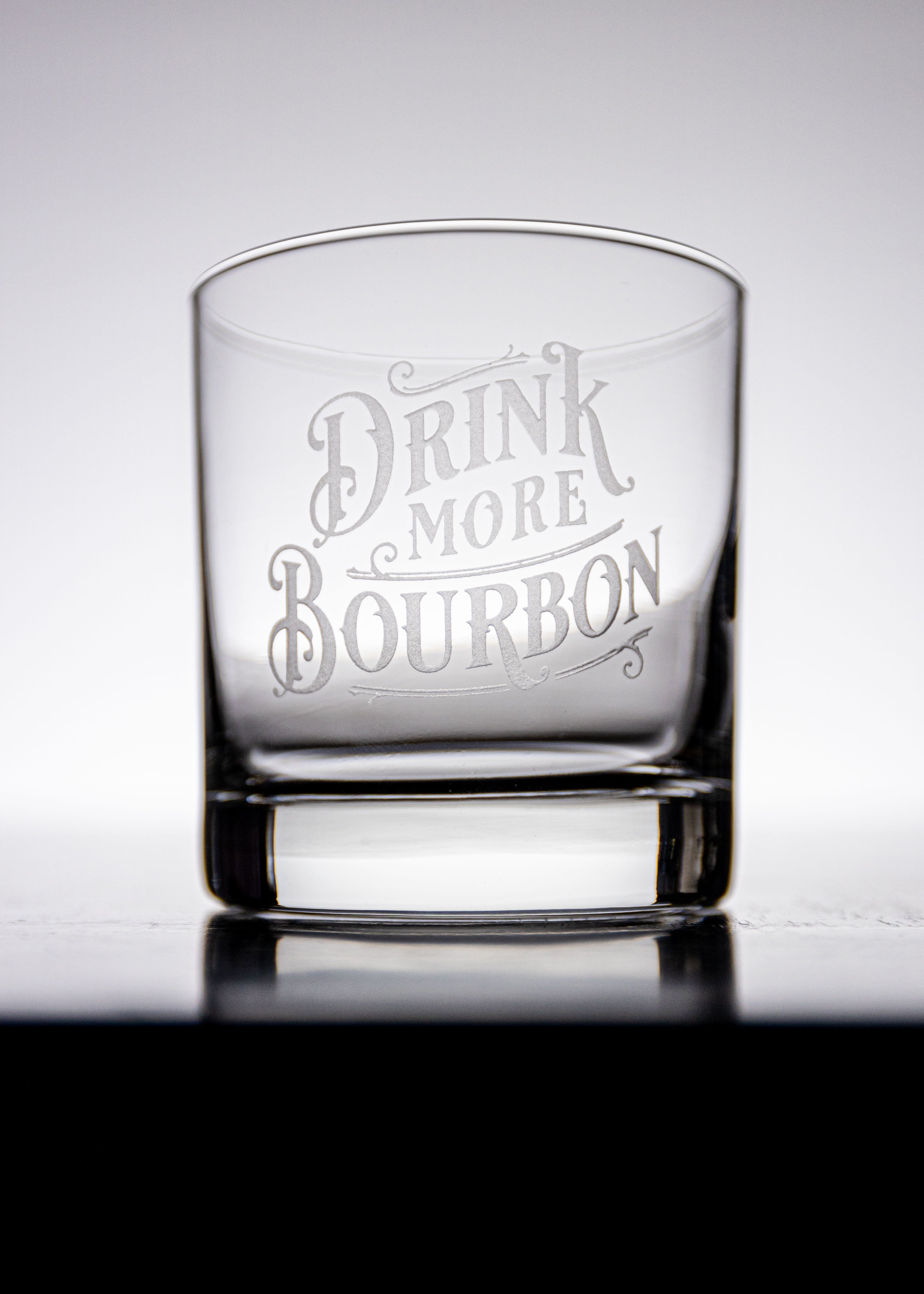 Drink More Bourbon Rocks Glass – Whiskey Ambitions