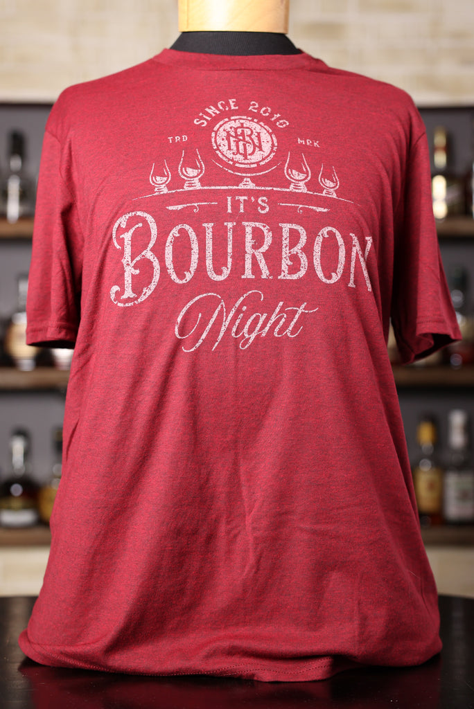 It's Bourbon Night Vintage Red Shirt