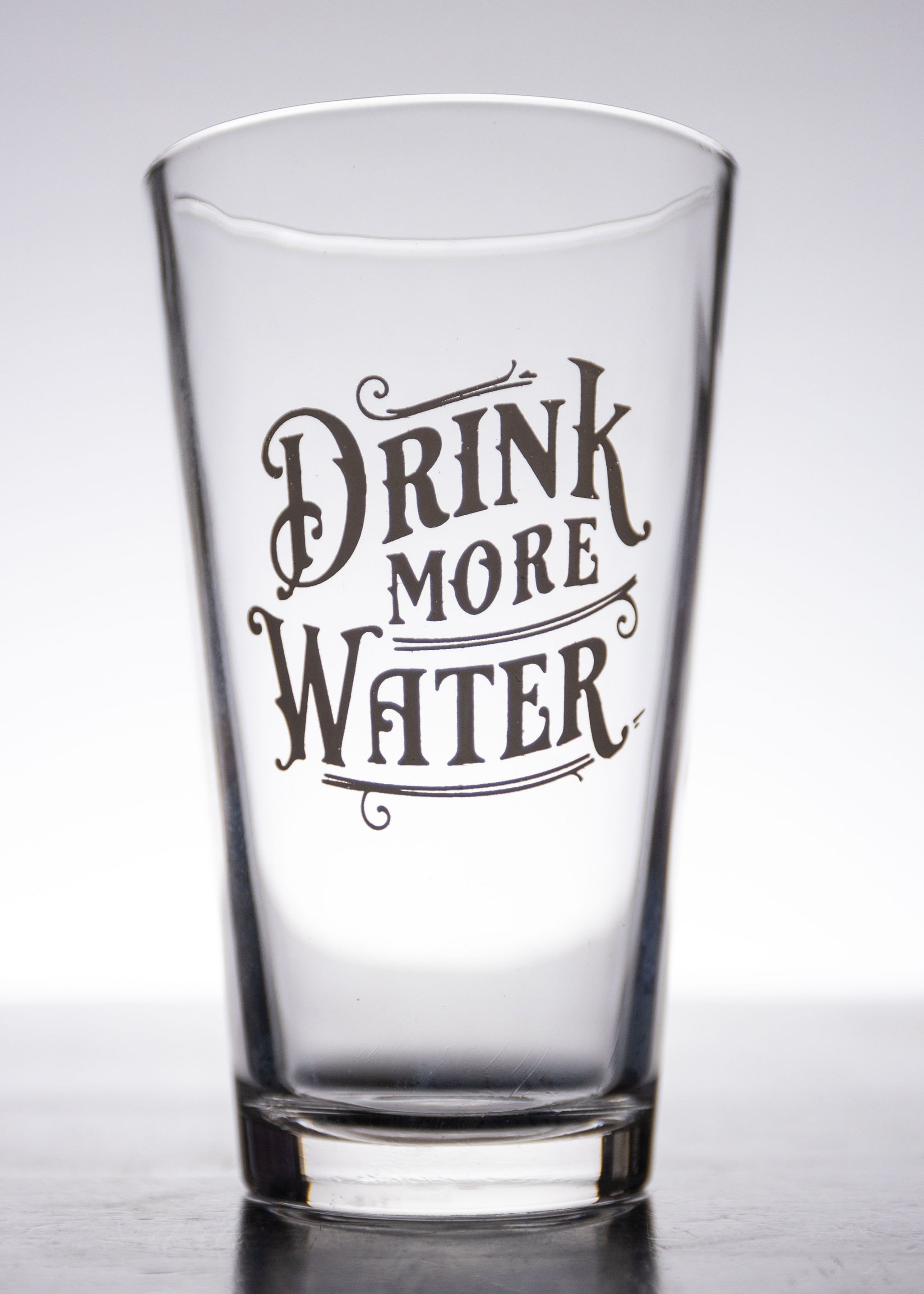 Drink More Water Pint Glasses – Whiskey Ambitions