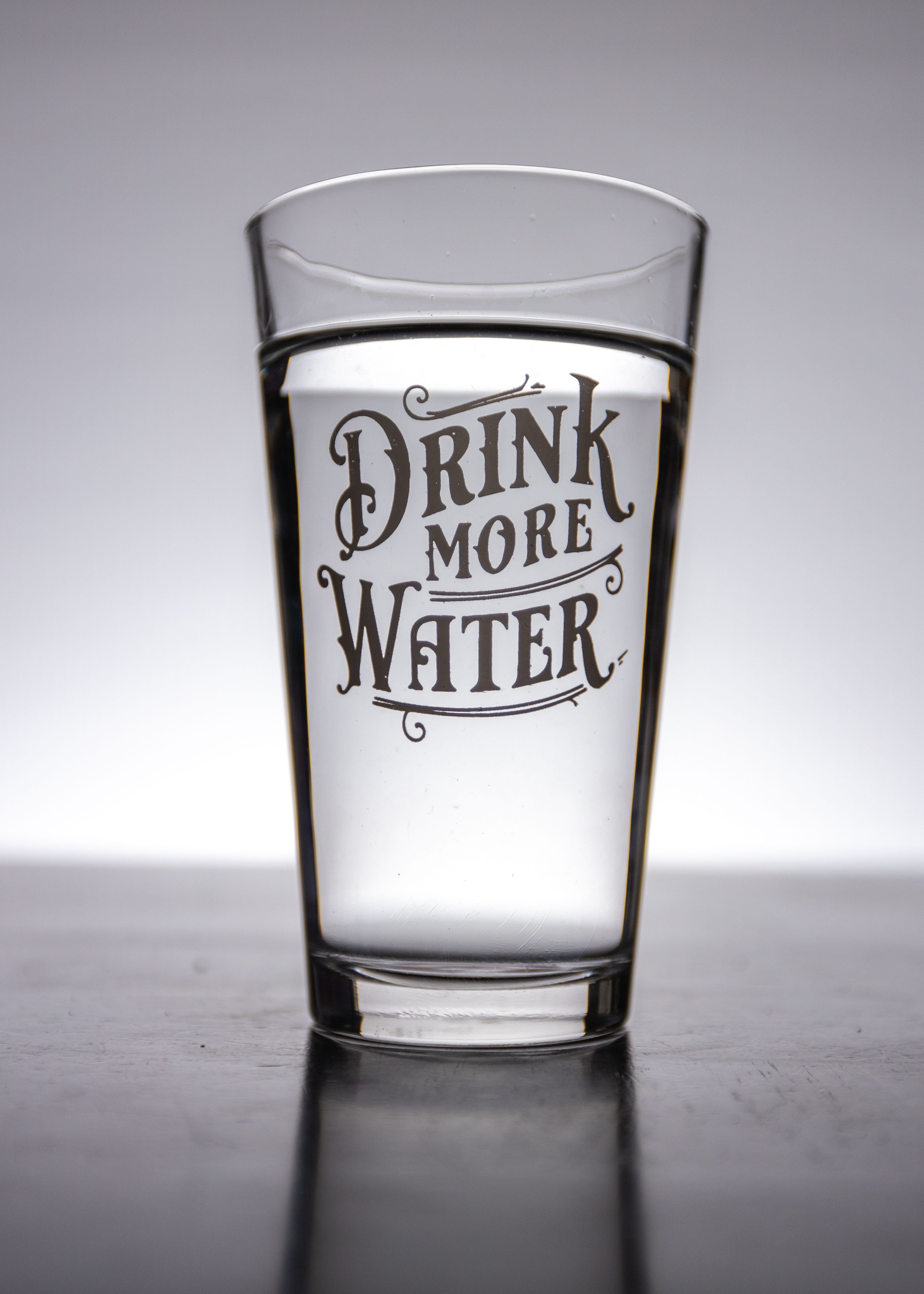 Drink More Water Pint Glasses