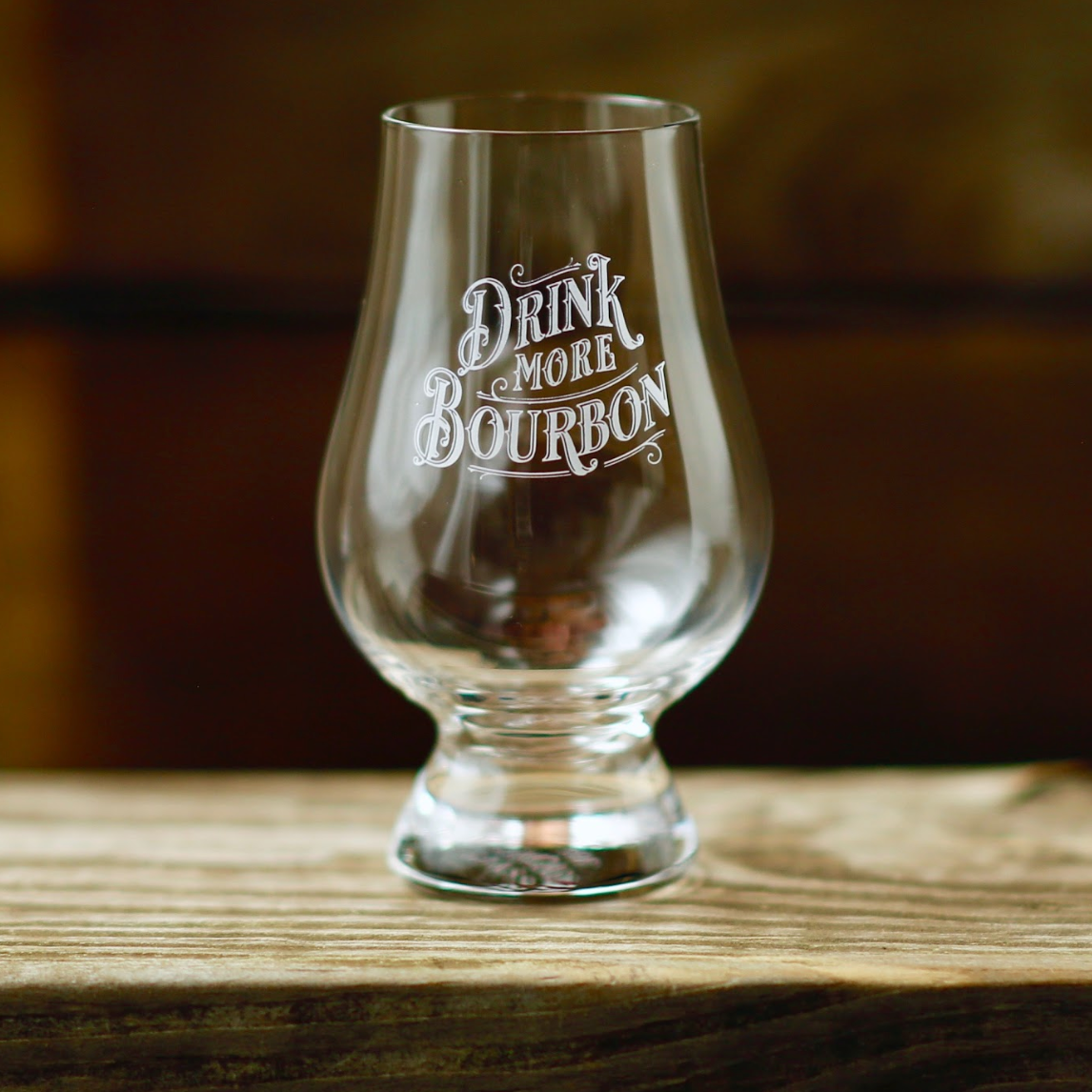 Drink More Bourbon Glencairns