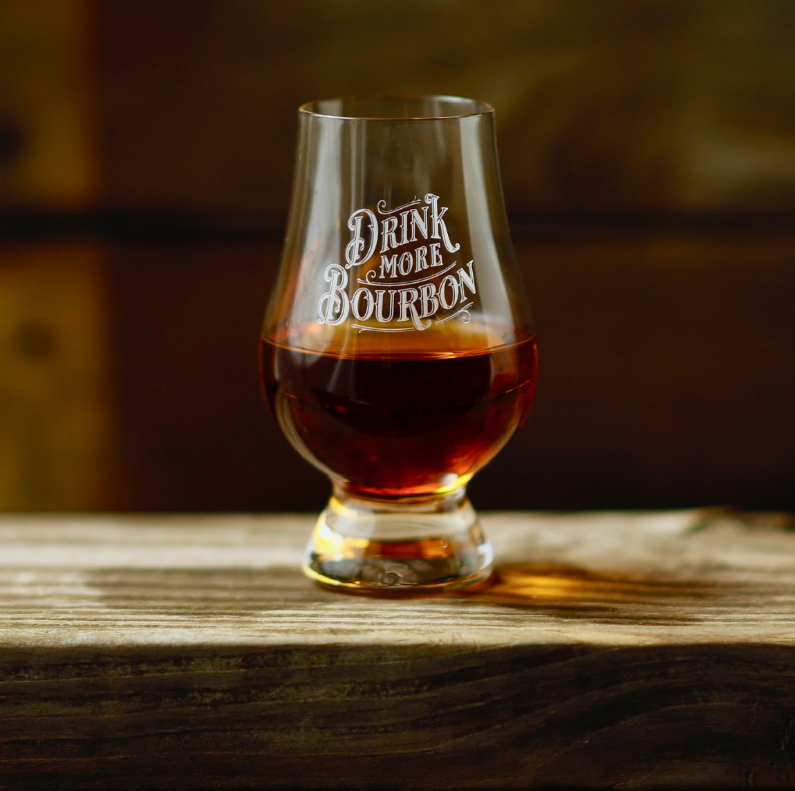 Drink More Bourbon Glencairns